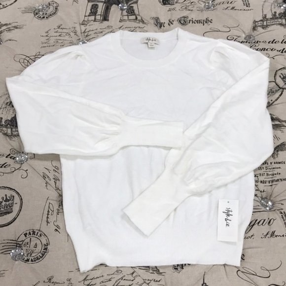 Style & Co Pull-Sleeve Blouson Sweater - Picture 2 of 6